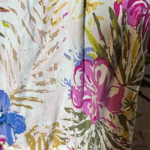 Matilda Jane Enchanted Garden Aloha Palm Printed Ruffle Dress Size Large - Picture 6 of 6